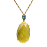 Goldfarbenes Bernstein-Halskette