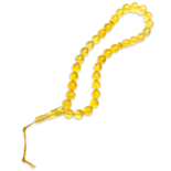 Amber muslim rosary, small