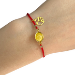 Amber silver gold plated bracelet