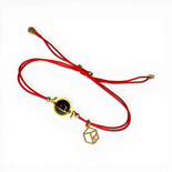 Amber silver gold plated bracelet