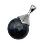 Amber silver pendant