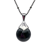 Amber Silberanhänger