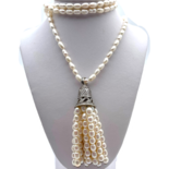 Bead necklace Pearl