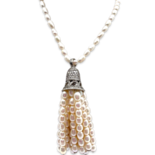 Bead necklace Pearl