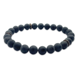 Schwarzer Bernstein-Armreif