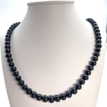 Black pearl necklace