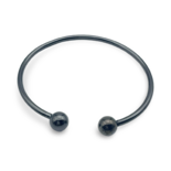 Pulsera de plata negra