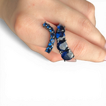 Blue snake ring