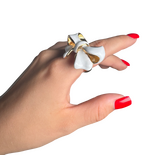 Bow Ring — Vergoldetes Messing