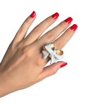 Bow Ring — Vergoldetes Messing