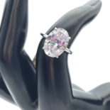 经典椭圆形银戒指