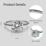 Verlobungsring mit klassischem Rundschliff