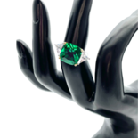 Bague en argent avec zircons Karolina