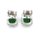 Срібні сережки з кріс-кат