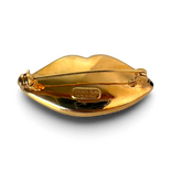 Dali Lips Brooch — Gold Plated 925 Sterling Silver