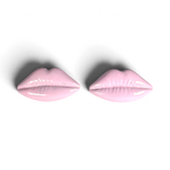 Dali Pink Lips Earrings — Gold Plated 925 Sterling Silver