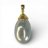 Dark Pearl gold plated silver necklace