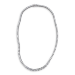 Срібне кольє з цирконами