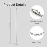 Collier en argent avec zircons