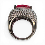 Double Pavé Ring White Pink