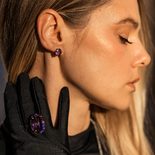 Boucles d'oreilles améthyste