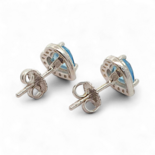 Pendientes corazones con circonitas