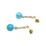 Earrings larimar