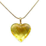 Pendentif en ambre à facettes