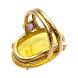 Facettenreicher Bernsteinring