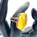 Facettenreicher Bernsteinring