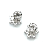 Flower Stud Silver Earrings