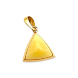 Gilded amber pendant
