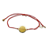 Gold plated amber bracelet