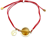 Pulsera de Ámbar Bañada en Oro