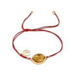 Gold plated amber bracelet