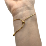 Pulsera de ámbar bañada en oro Mariposa