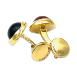 Goldplattierte Bernsteinmanschettenknöpfe