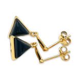 Boucles d'oreilles en ambre plaquées or