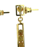 Gold plated amber earrings