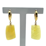 Gold Plated amber earrings