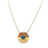 Colgante de Ámbar Bañado en Oro