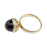 Gold plated amber ring