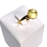 Gold plated amber ring