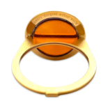 Gold plated amber ring