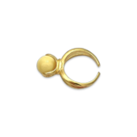 Anillo Ámbar Bañado en Oro