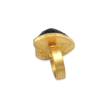 Anillo Ámbar Bañado en Oro