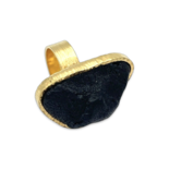 Anillo Ámbar Bañado en Oro