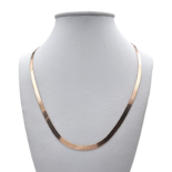 Gold plated silver chain necklace