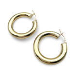 Gold plated silver earrings