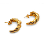 Goldplattierte Silberohrringe